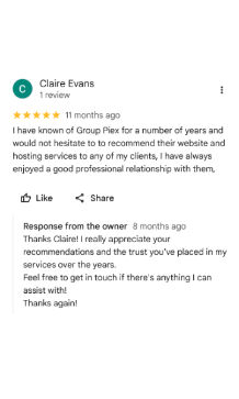 Claire from The Boat Club Nottingham Review for Group Piex Limited